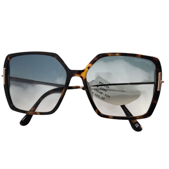 TOM FORD Joanna Butterfly Havana Sunglasses NEW - Picture 4 of 10